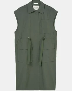 Marc O'Polo Vestes, Blousons|Veste sans manches Maxi Explore kaki