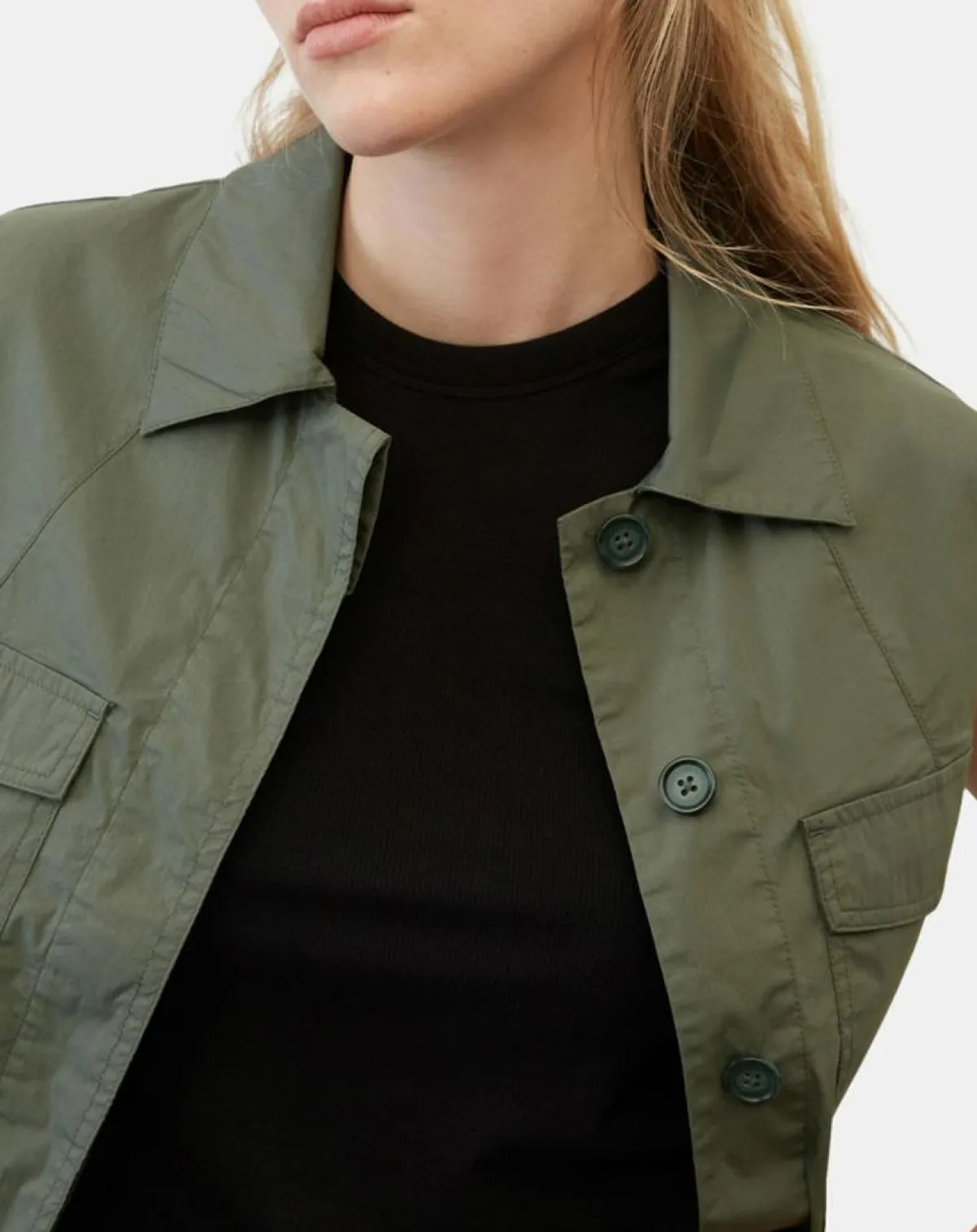 Marc O'Polo Vestes, Blousons|Veste sans manches Mini Explore kaki