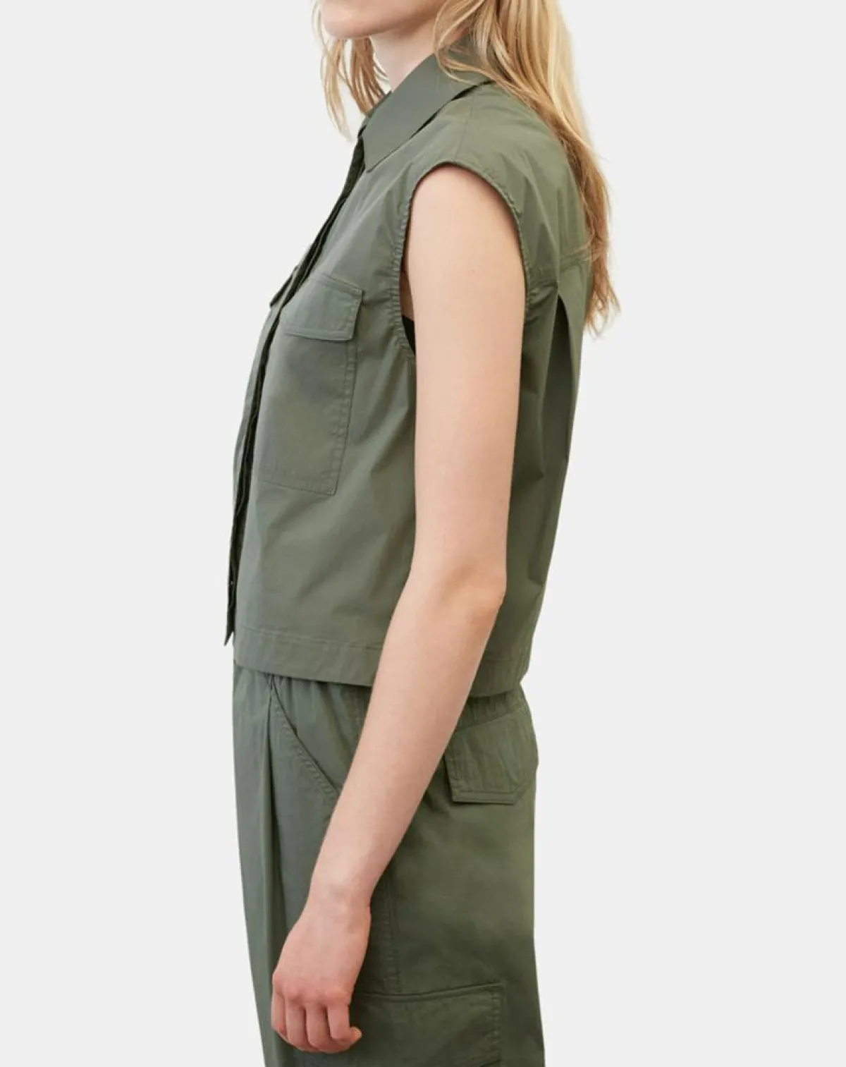 Marc O'Polo Vestes, Blousons|Veste sans manches Mini Explore kaki