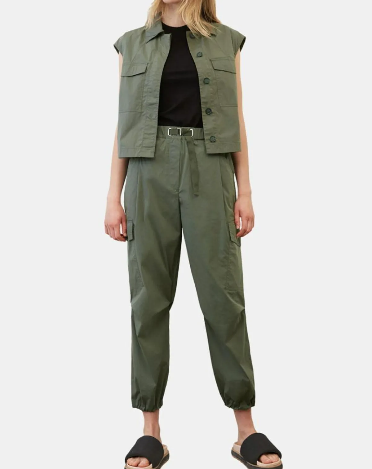 Marc O'Polo Vestes, Blousons|Veste sans manches Mini Explore kaki