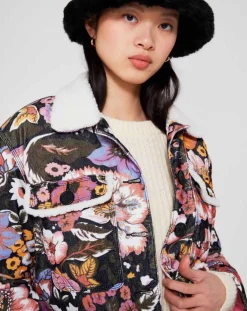 Manoush Vestes, Blousons|Veste Sherpa Carnaby noir/multicolore