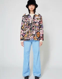 Manoush Vestes, Blousons|Veste Sherpa Carnaby noir/multicolore