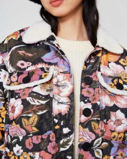 Manoush Vestes, Blousons|Veste Sherpa Carnaby noir/multicolore