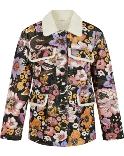 Manoush Vestes, Blousons|Veste Sherpa Carnaby noir/multicolore