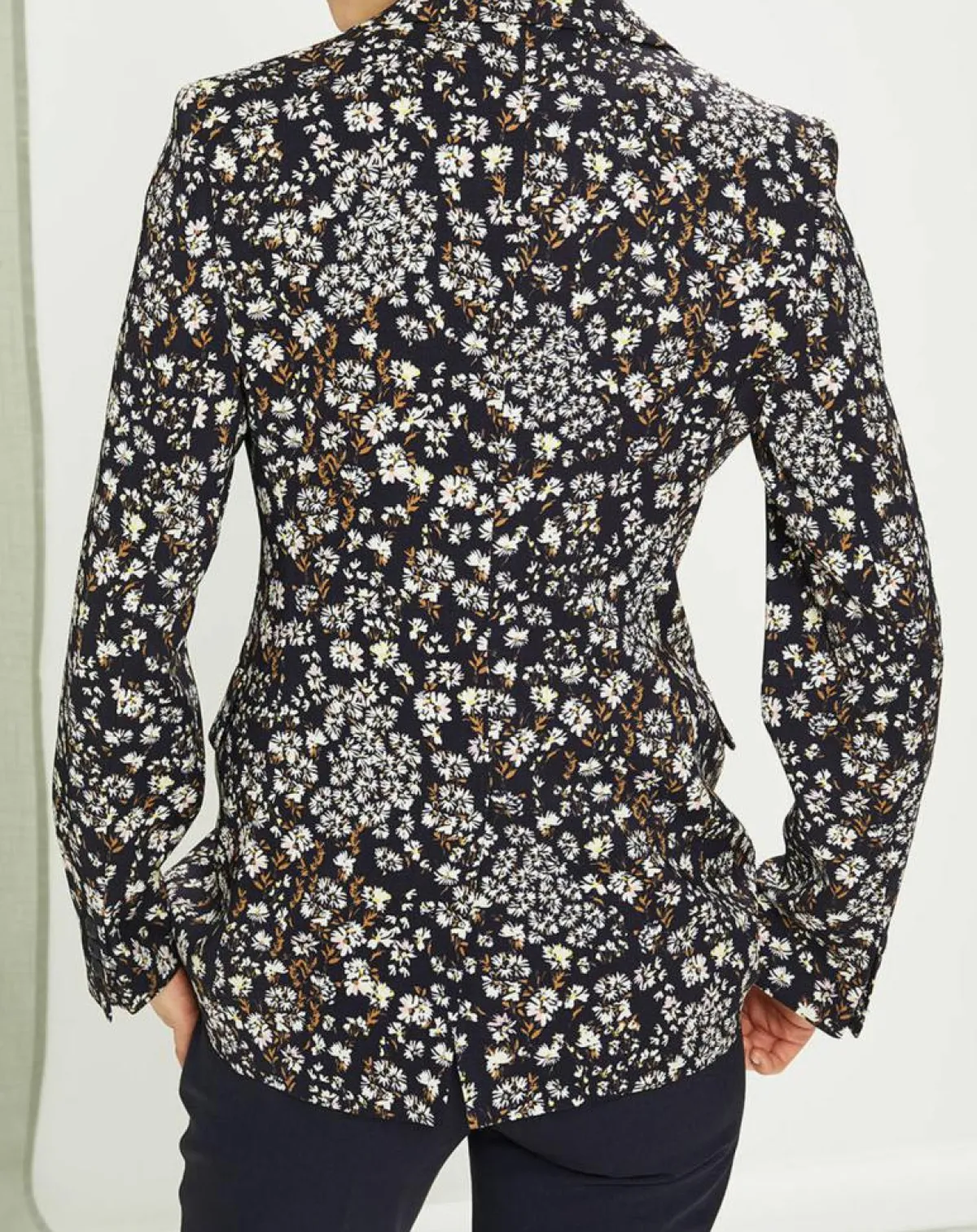 MaxMara Vestes, Blousons|Veste Strenna imprimée bleu marine