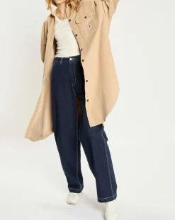 Element Vestes, Blousons|Veste surchemise en Velours milleraies Manitoba Cord beige foncé